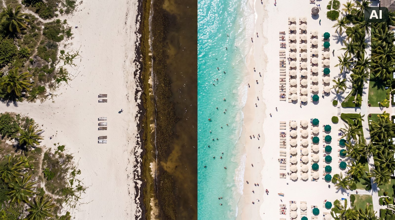 Demanda del Caribe: República Dominicana sube un 16.4% y Cancún cae un 8.1% (Imagen generada con IA)